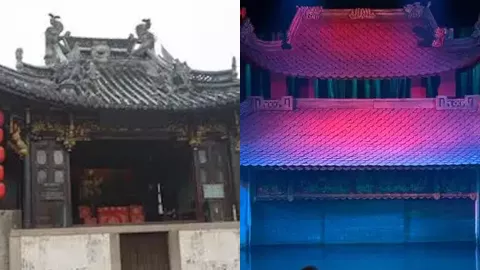 乌镇修真观古戏台异象