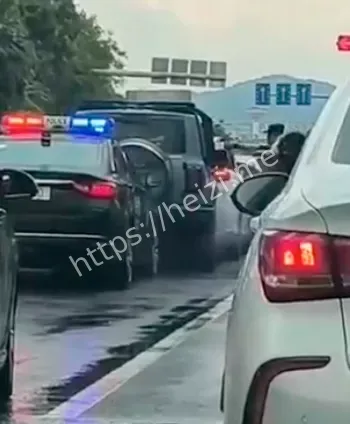 越野车撞人