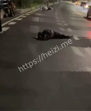 护栏撞断