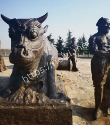 露天放置铁牛玄机