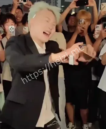 王扁演唱会抽烟被粉丝打现场图