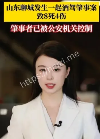 山东茌平酒驾8死
