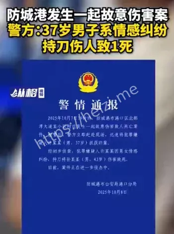 防城港北部湾大道持刀杀人案