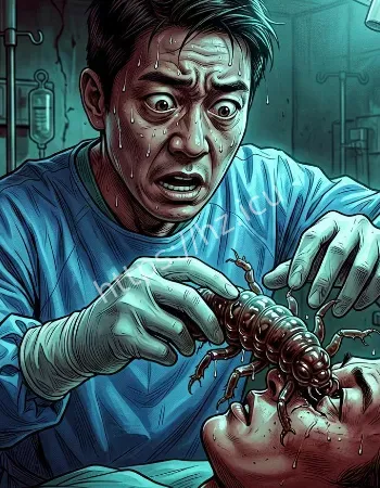 医生从患者脑中取出活虫