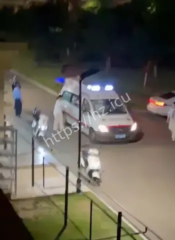 救护车夜拍图全网流传