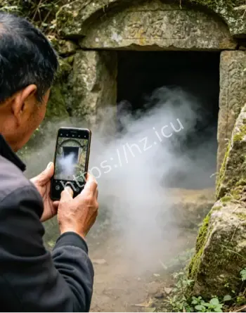 古墓周边草木枯萎衰败