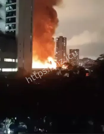 深夜起火